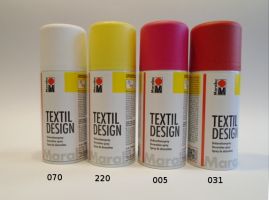 Marabu spray na textil - světlé odstíny - 070 - Bílá