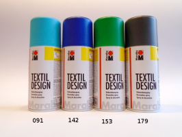 Marabu spray na textil - tmavé odstíny